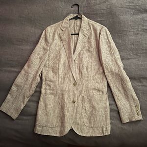 J crew linen suit jacket